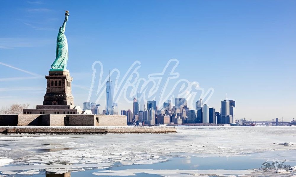 Visiting NYC in Winter: Statue of Liberty and Manhattan Skyline