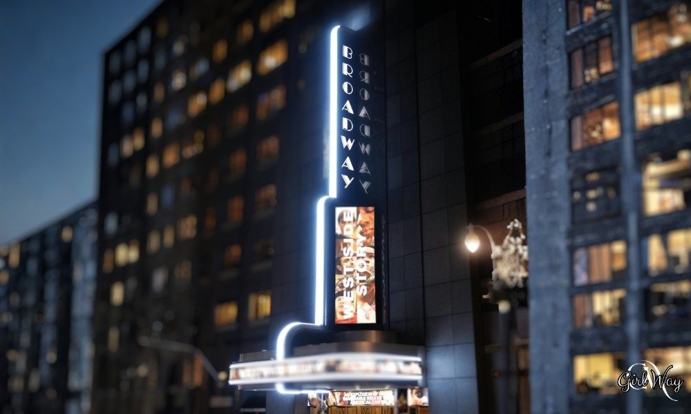 Broadway Theatre District NYC: Great White Way at Night