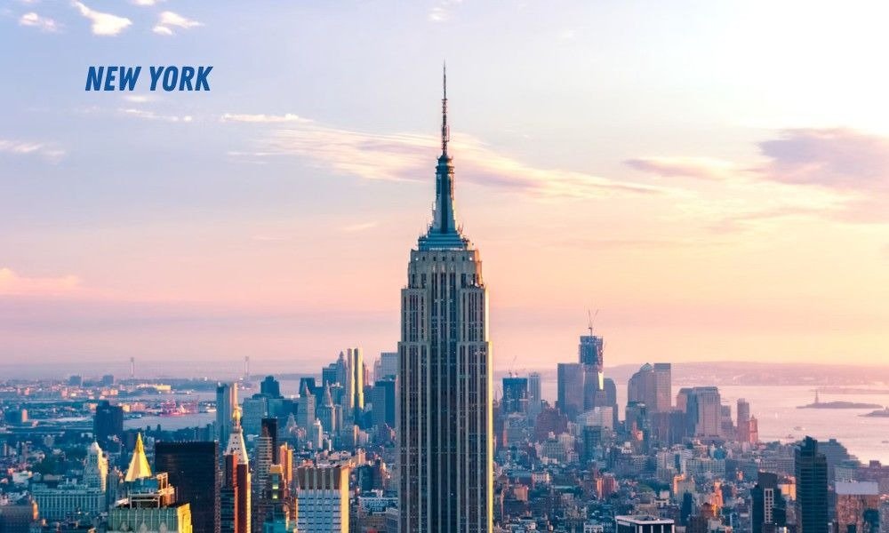 Empire State Building towering over New York City at sunset as part of Budget Travel Tips for Expensive USA Cities for women.